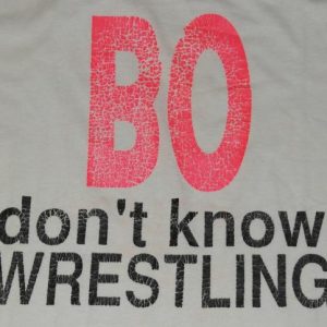 Vintage 1990s BO Knows WRESTLING Bo Jackson T-Shirt