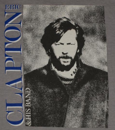 VTG 1985 Eric Clapton Behind The Sun Concert Tour T-Shirt