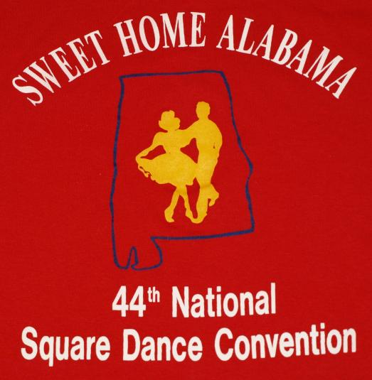 Vintage 1980s Sweet Home Alabama Square Dancing T-Shirt 80s