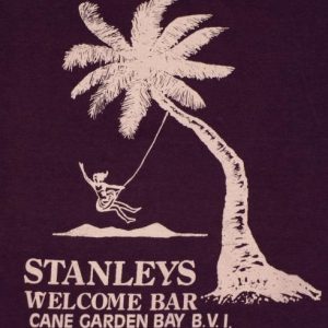 VTG 80s Stanleys Welcome Bar British Virgin Islands T-Shirt