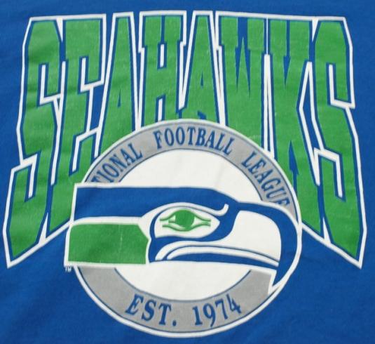 Vintage Seattle Seahawks Football Logo Shirt