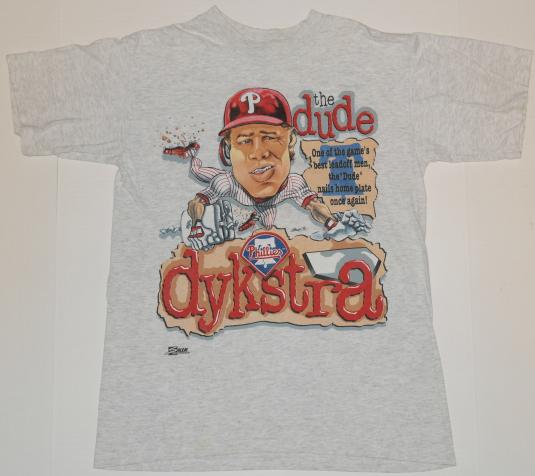 Vintage 1990s LENNY DYKSTRA Philadelphia Phillies T-Shirt