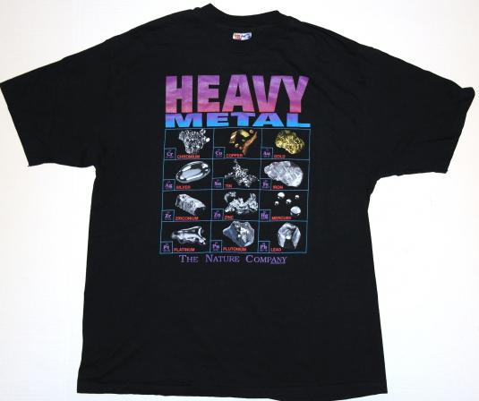 vintage Heavy Metal Mineral 1990s T-shirt Black