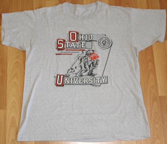 Vintage OHIO STATE University OSU Buckeye Football T-Shirt