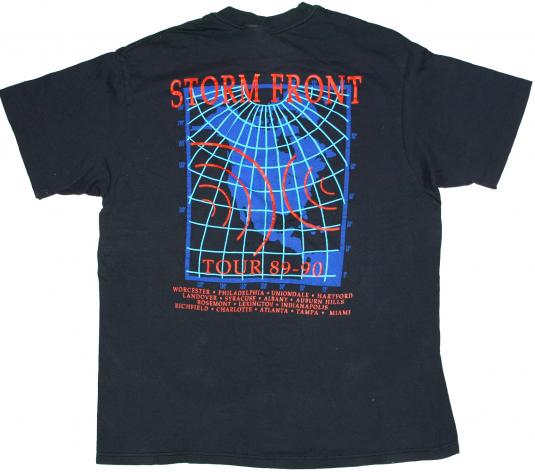 Vintage 1989 BILLY JOEL Storm Front Concert Tour T-Shirt Te