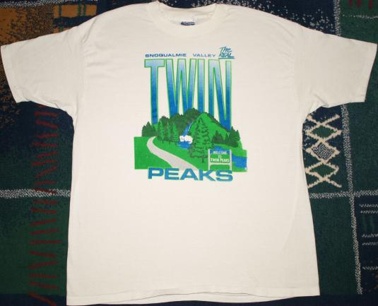 Vintage 1990s Twin Peaks White T-shirt