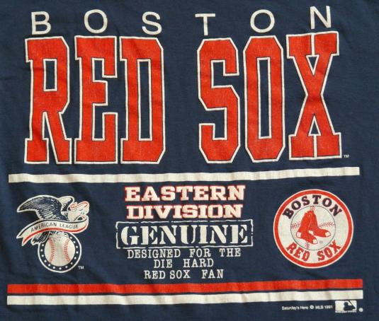 Vintage 1991 BOSTON RED SOX MLB Baseball T-Shirt