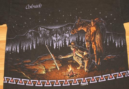 Vintage Colorado Cowboy Campfire Long Sleeve Shirt
