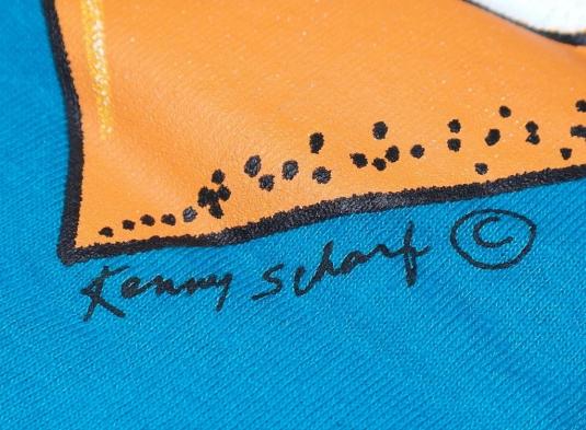 Vintage 1980s KENNY SCHARF Artist Art T-Shirt