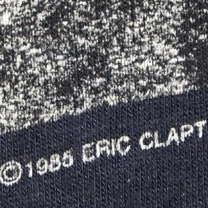 Vintage 1980s ERIC CLAPTON Blue Behind The Sun T-Shirt