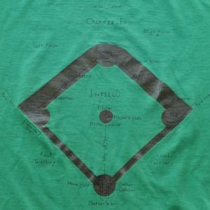 Vintage 1980s Baseball Field T Shirt