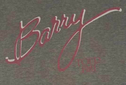 Vintage 1981 Barry Manilow Raglan Tour Shirt 1980s