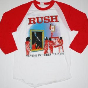 Vintage 1981 RUSH Moving Pictures Raglan Tour Shirt 80s