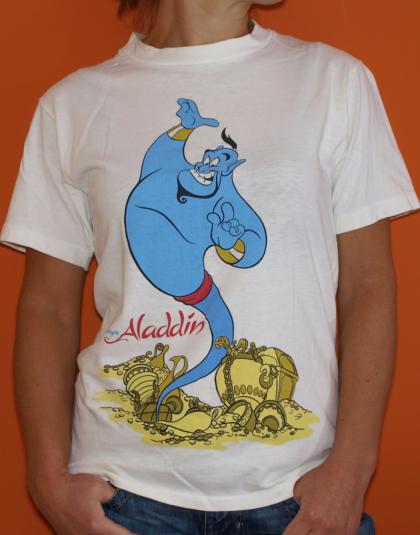 Vintage Walt Disney ALADDIN Genie Movie T-Shirt | Defunkd