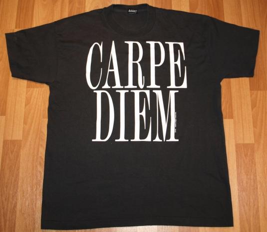 1993 CARPE DIEM Large Letter Latin Seize The Day T-Shirt
