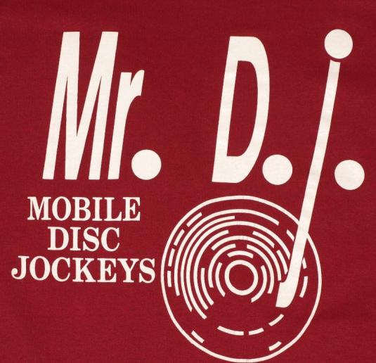 Vintage 1980’s Mr. DJ Mobile Disc Jockey T-Shirt