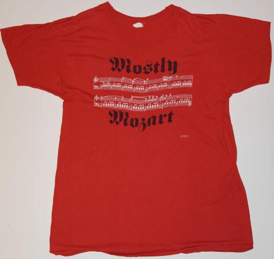 Vintage 1970s Mostly Mozart Music Festival T-Shirt Staff