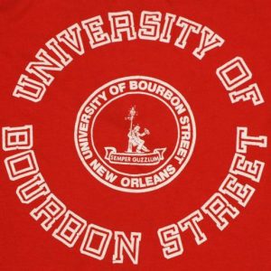 Vintage University of Bourbon St New Orleans T-Shirt