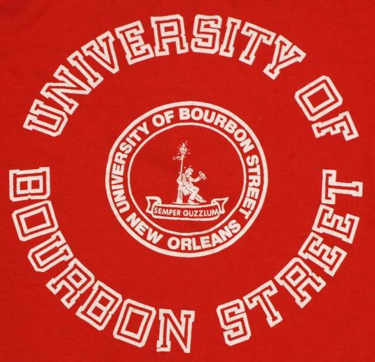 Vintage University of Bourbon St New Orleans T-Shirt
