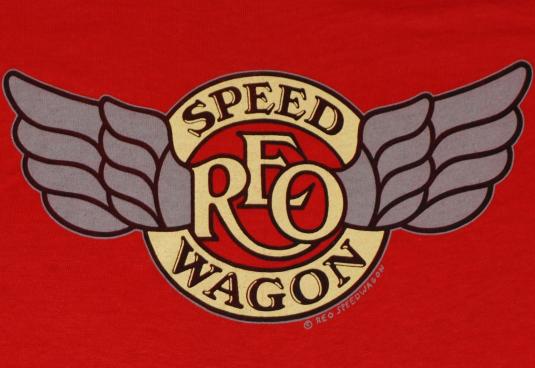 VIntage 1980s REO Speedwagon Red Logo T-Shirt