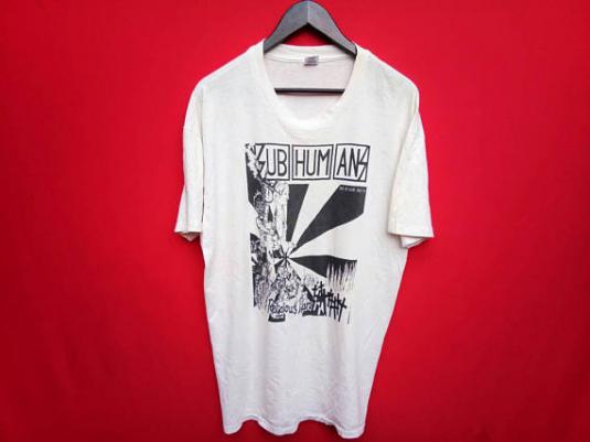 vintage Subhumans punk band xlarge mens t shirt