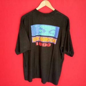 vintage Eric Burdon the animal rock band 1990 rare t shirt