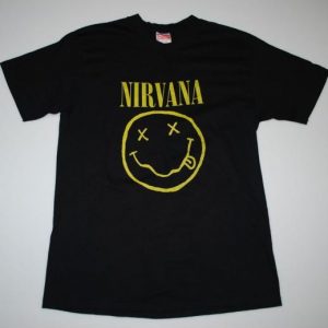 Nirvana Smiley 1992 Promo Hanes
