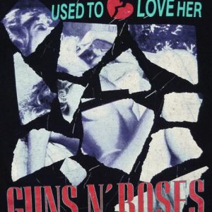 VINTAGE 80'S GUNS N ROSES LIES USED TO LOVE HER TOUR T-SHIRT