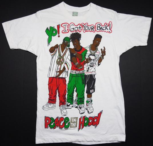VINTAGE 90 S HIP HOP YO I GOT YOUR BACK RAP T SHIRT Defunkd