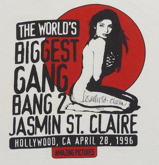 THE WORLD’S BIGGEST GANGBANG 2 JASMIN ST CLAIRE XXX T-SHIRT