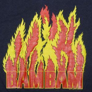 VINTAGE 80'S BAM BAM BIGELOW WWF PRO WRESTLING T-SHIRT M