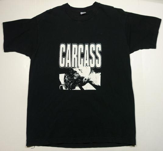 VINTAGE CARCASS HEARTWORK JFK METAL T-SHIRT XL | Defunkd