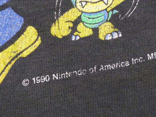 Vintage 1990 Super Mario Bros. 3 Nintendo video game t-shirt