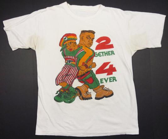 VINTAGE 90'S 2GETHER 4EVER BLACK POWER HIP-HOP RAP T-SHIRT