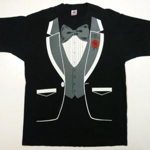 VINTAGE 80'S TUXEDO T-SHIRT XL