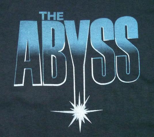 VINTAGE 80’S SCI-FI THE ABYSS JAMES CAMERON MOVIE T-SHIRT