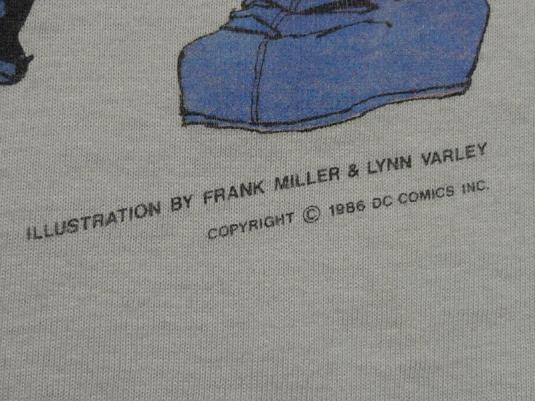 1986 BATMAN THE DARK KNIGHT FRANK MILLER T-SHIRT | Defunkd