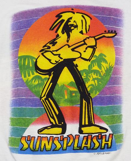 VINTAGE 1985 SUNSPLASH REGGAE USA CONCERT T-SHIRT