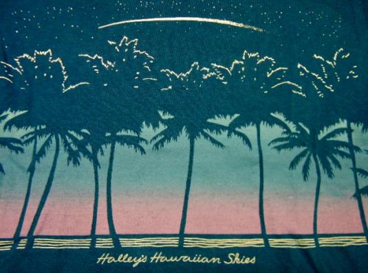 Vintage 1986 Hawaiian Halley’s Comet Crazy Shirts T-Shirt