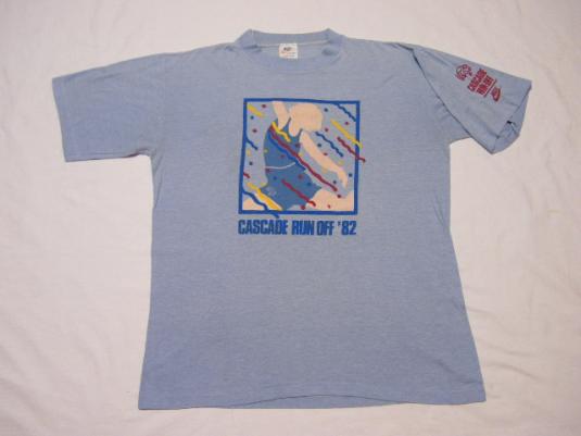 Vintage Nike 1982 Cascade Run Off Race T-Shirt Orange Tag