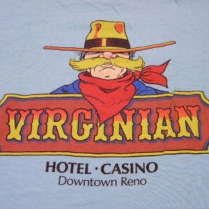 Vintage 80's Virginian Casino Hotel Reno Nevada T-Shirt