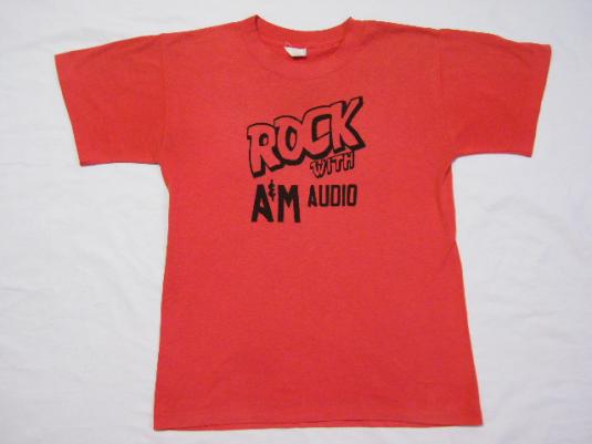 Vintage 1980’s ROCK With A&M Audio Recording T-Shirt
