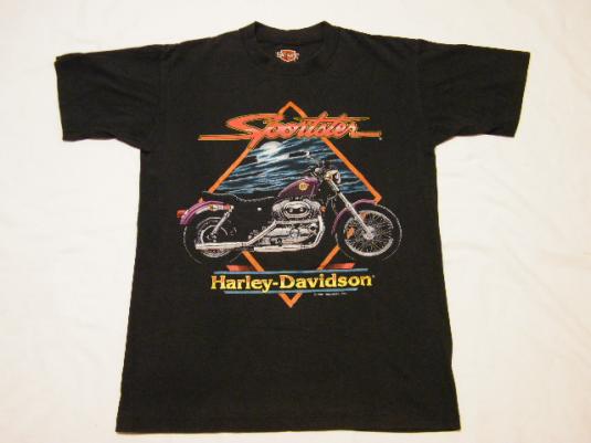 Vintage Harley Davidson Sportster Motorcycle Biker T-Shirt
