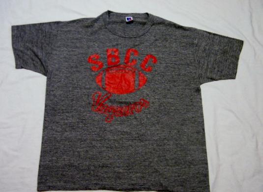 Vintage 80’s SBCC Vaqueros Football Rayon T-Shirt