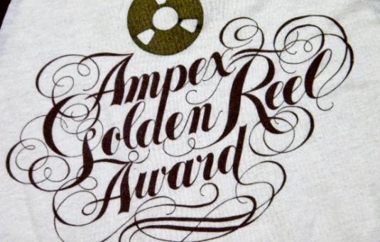 Vintage 80’s Ampex Golden Reel Music Award Jersey T-Shirt