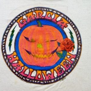 Vintage 1986 Jerry Garcia Band Halloween Concert T-Shirt