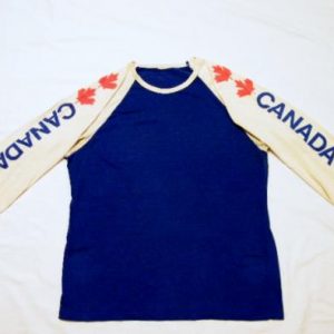 Vintage 1980's Canada Maple Leaf Jersey T-Shirt