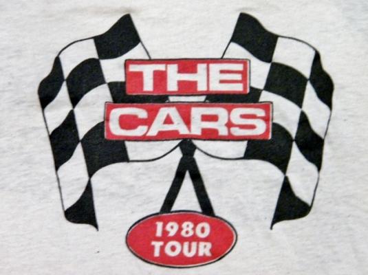 Vintage 1980 The Cars Rock Concert Tour T-Shirt
