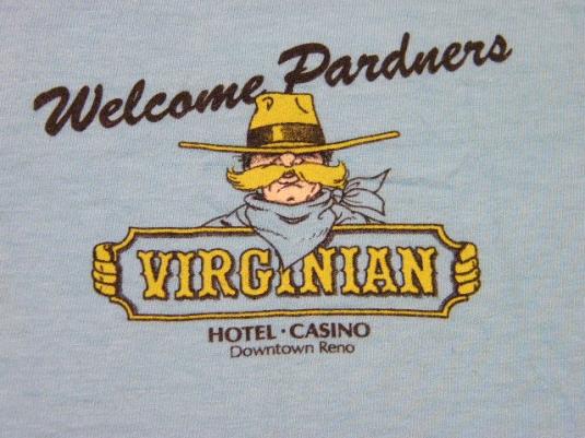 Vintage 80’s Virginian Casino Hotel Reno Nevada T-Shirt