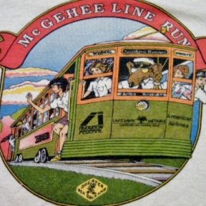 Vintage 80's Mc Gehee Line Run Running Race T-Shirt